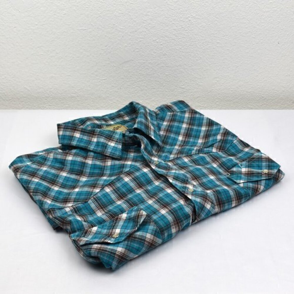 Wrangler Short Sleeve Pearl Snap Button-Down Shirt Size 3XL Gently‎ Used